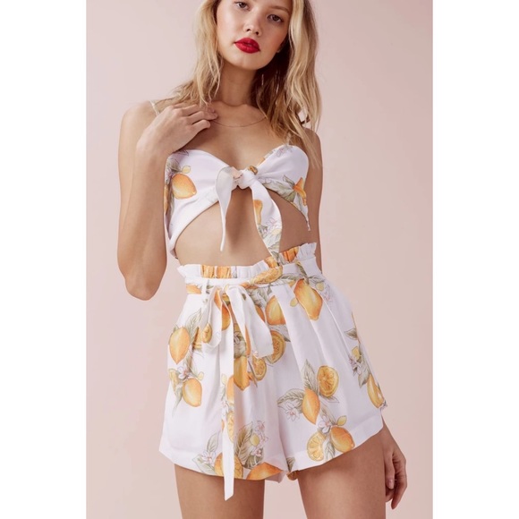 For Love And Lemons Pants - For Love & Lemons Lemonade Shorts